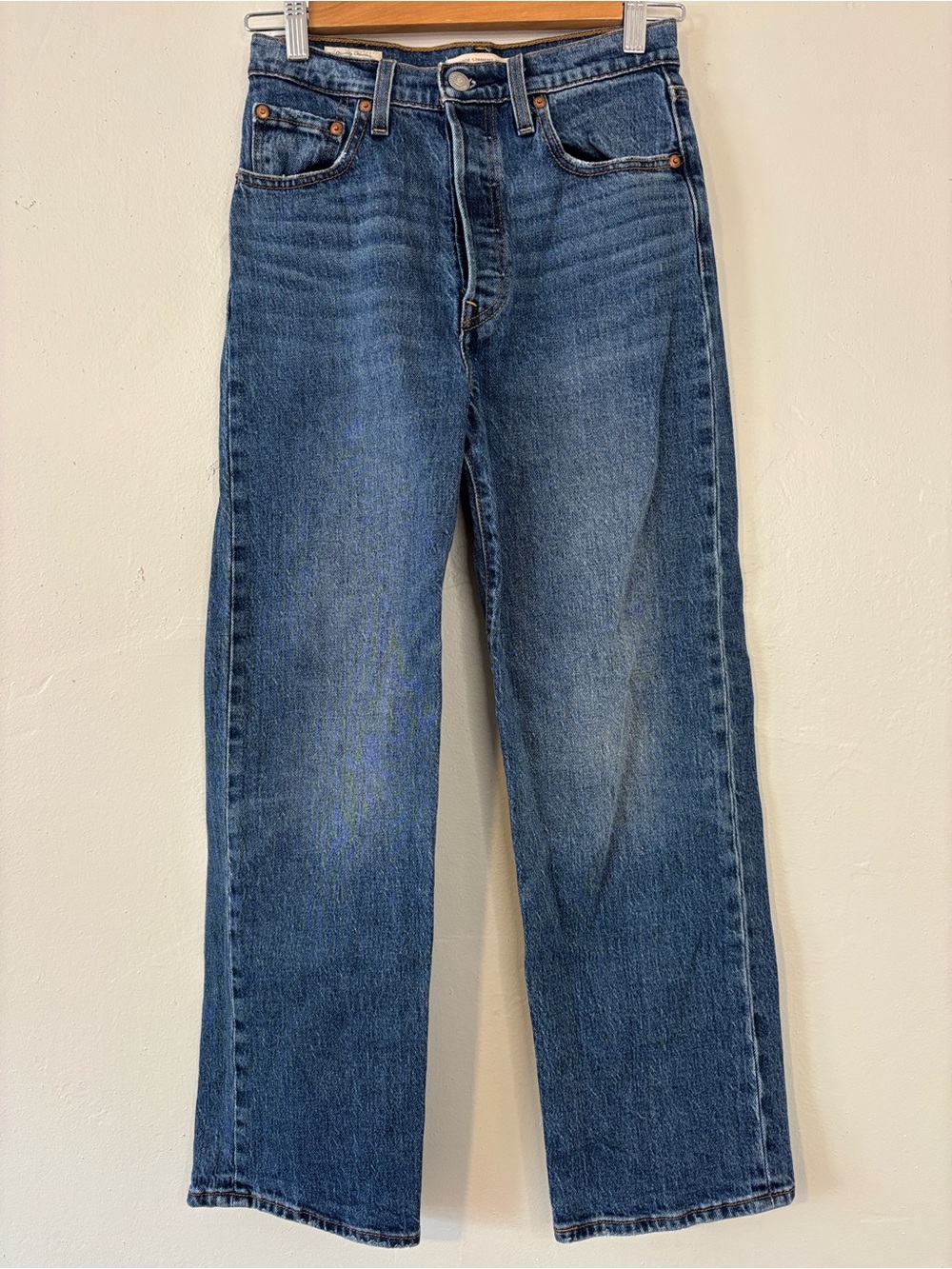 Levi’s Ribcage Straight Ankle Jeans Women’s Size 25 - Picture 3 of 14